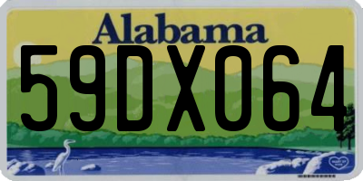 AL license plate 59DX064