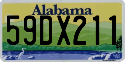 AL license plate 59DX211