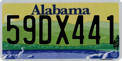 AL license plate 59DX441