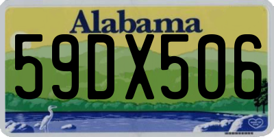 AL license plate 59DX506