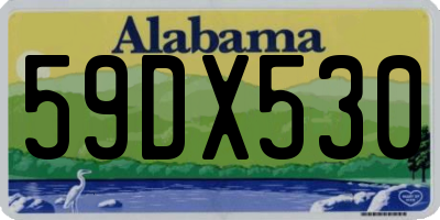 AL license plate 59DX530