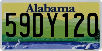 AL license plate 59DY120