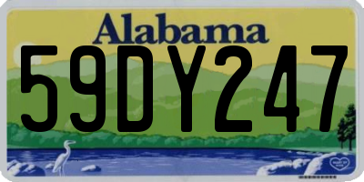 AL license plate 59DY247