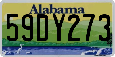 AL license plate 59DY273