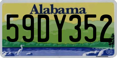 AL license plate 59DY352