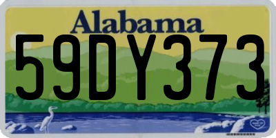 AL license plate 59DY373