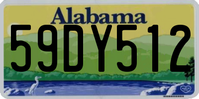 AL license plate 59DY512