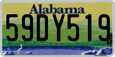 AL license plate 59DY519