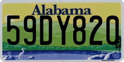 AL license plate 59DY820