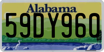 AL license plate 59DY960