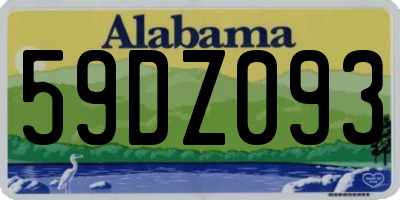AL license plate 59DZ093