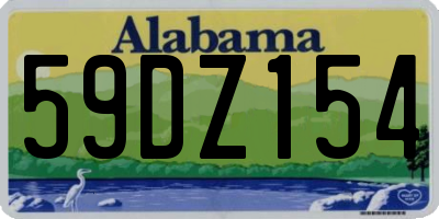 AL license plate 59DZ154