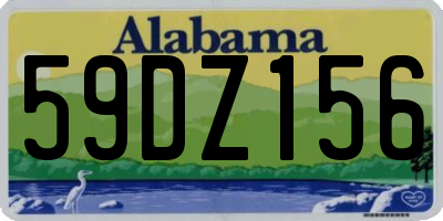 AL license plate 59DZ156