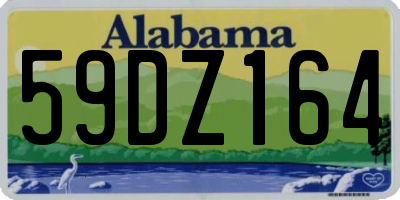 AL license plate 59DZ164