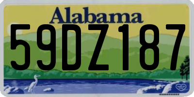 AL license plate 59DZ187