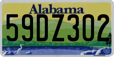 AL license plate 59DZ302