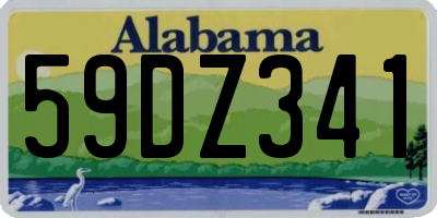 AL license plate 59DZ341