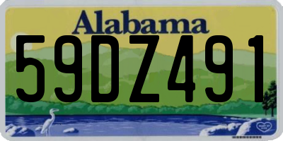 AL license plate 59DZ491