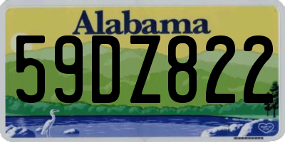 AL license plate 59DZ822