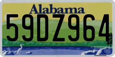 AL license plate 59DZ964