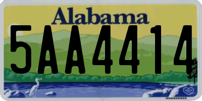 AL license plate 5AA4414