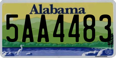 AL license plate 5AA4483