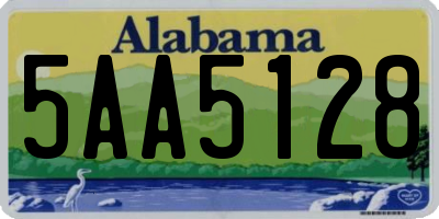 AL license plate 5AA5128