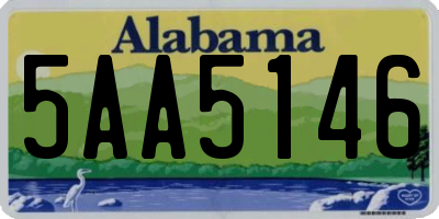 AL license plate 5AA5146