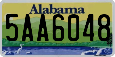 AL license plate 5AA6048