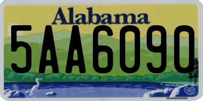 AL license plate 5AA6090