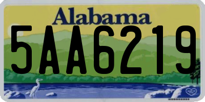 AL license plate 5AA6219