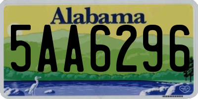 AL license plate 5AA6296
