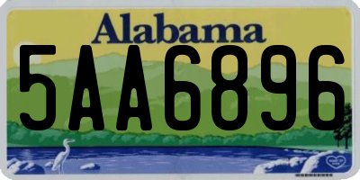 AL license plate 5AA6896