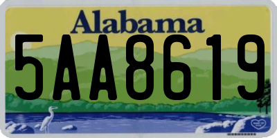 AL license plate 5AA8619