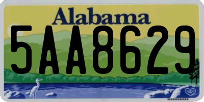 AL license plate 5AA8629