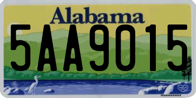 AL license plate 5AA9015