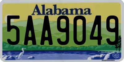 AL license plate 5AA9049