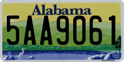 AL license plate 5AA9061