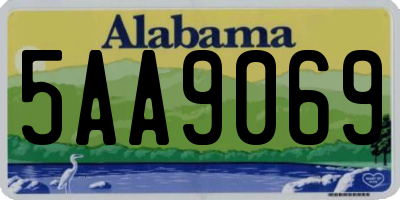 AL license plate 5AA9069