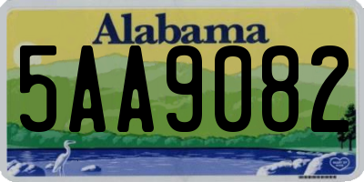 AL license plate 5AA9082