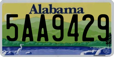 AL license plate 5AA9429