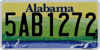 AL license plate 5AB1272