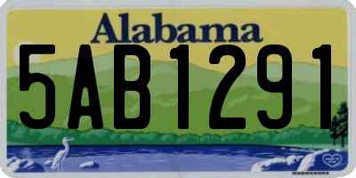 AL license plate 5AB1291