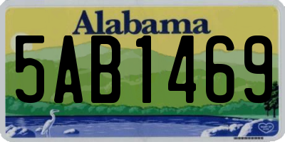 AL license plate 5AB1469