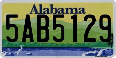 AL license plate 5AB5129