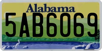 AL license plate 5AB6069