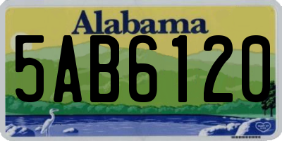 AL license plate 5AB6120