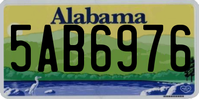 AL license plate 5AB6976