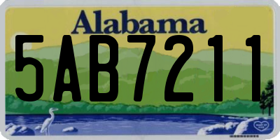 AL license plate 5AB7211