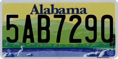 AL license plate 5AB7290